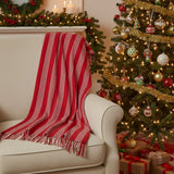 Arrie Red Stripe Throw-Lange General Store