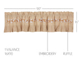 Ashlynn Cotton Mill Valance-Lange General Store