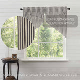 Ashlynn Ticking Stripe Prairie Swag Curtains
