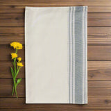 Aurora Stripe Cotton White Dishtowel-Lange General Store