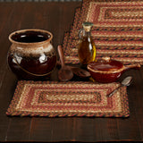 Autumn Blaze Braided Rectangle Placemat - Set of 6