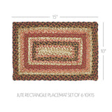 Autumn Blaze Braided Rectangle Placemat - Set of 6