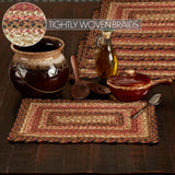 Autumn Blaze Braided Rectangle Placemat - Set of 6