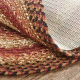 Autumn Blaze Collection Braided Rugs - Oval