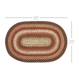 Autumn Blaze Collection Braided Rugs - Oval