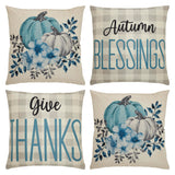 Autumn Blessings Pillow Cover Set of 4
