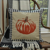 Autumn Checkerboard Pillow-Lange General Store