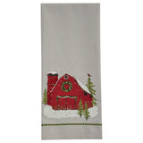 Barn Christmas Dishtowel-Lange General Store