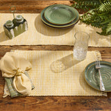 Basketweave Goldenrod Table Runners-Lange General Store