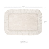 Baxter Burlap Antique White Bath Mat