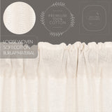 Baxter Burlap Antique White Short Panel Curtains-Lange General Store
