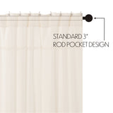 Baxter Burlap Antique White Shower Curtain