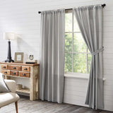 Burlap Dove Grey Panel Curtains-Lange General Store