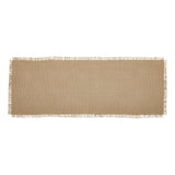 Burlap Natural Fringed Table Runners-Lange General Store