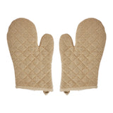Burlap Natural Oven Mitt Set of 2-Lange General Store