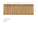 Baxter Burlap Natural Valance