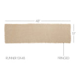 Burlap Vintage Fringed Table Runners-Lange General Store