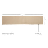 Burlap Vintage Fringed Table Runners-Lange General Store