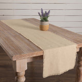 Burlap Vintage Fringed Table Runners-Lange General Store