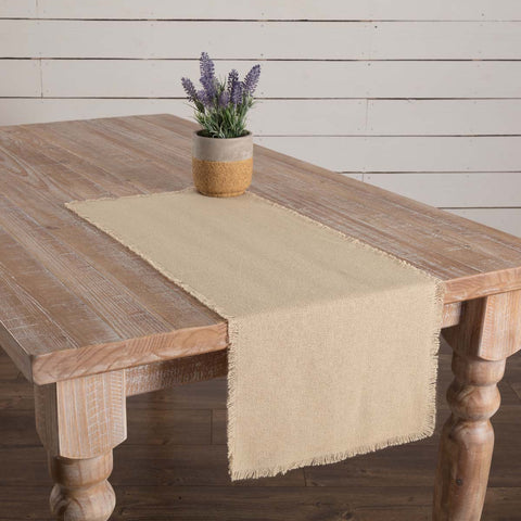 Burlap Vintage Fringed Table Runners-Lange General Store