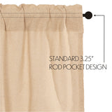 Baxter Burlap Vintage Tan Prairie Curtains-Lange General Store