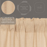 Baxter Burlap Vintage Tier Curtains 24"-Lange General Store