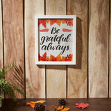 Be Grateful Always Fall Leaves Wall Sign-Lange General Store