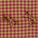 Bedford Burgundy Check Fabric Pillow