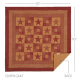 Bedford Burgundy Star Quilt