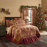 Bedford Burgundy Star Quilt-Lange General Store