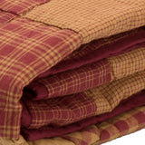 Bedford Burgundy Star Throw-Lange General Store