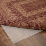 Bedford Burgundy Tan Collection Jute Rugs - Rectangle