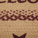 Bedford Burgundy Tan Star Welcome Rug-Lange General Store