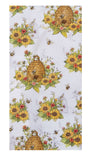 Bee Floral Toss Terry Towel-Lange General Store