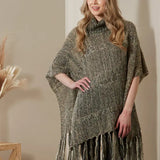 Beige Meegan Poncho-Lange General Store