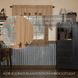 Bingley Star Applique Star Swag Curtains
