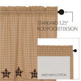 Bingley Star Applique Star Valance-Lange General Store