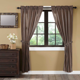 Bingham Star Plaid Panel Curtains-Lange General Store