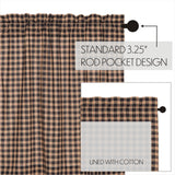 Bingley Star Plaid Swag Curtains
