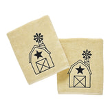 Black Barn Windmill Towels & Washcloths-Lange General Store