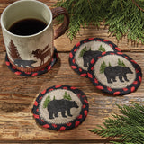 Black Bear Braided Coaster Set-Lange General Store