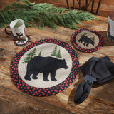 Black Bear Braided Placemats-Lange General Store