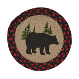 Black Bear Braided Trivet 8" Set-Lange General Store