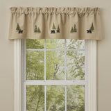 Black Bear Embroidered Valance-Lange General Store