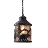 Black Bear Pendant Light-Lange General Store