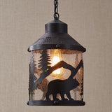 Black Bear Pendant Light-Lange General Store