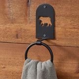 Black Bear Towel Hook Ring-Lange General Store