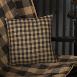 Black Check 12" Pillow-Lange General Store