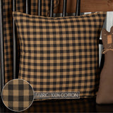 Black Check 16" Pillow