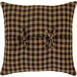 Black Check 16" Pillow